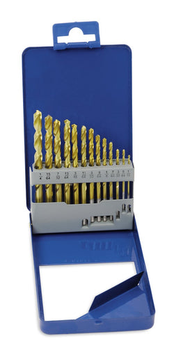Juego de brocas HSS recubiertas de titanio de 13 piezas (Blue-Point®)