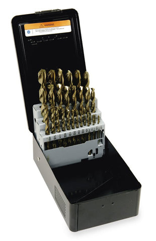 Juego de brocas de punto dividido de 135° Cobalt ThunderBit® de 29 piezas (1/16–1/2")