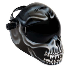 Protector facial White Skull Extreme (negro/gris)