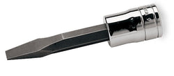 Destornillador de vaso con punta plana estándar de 1/4" con accionamiento de 3/8"