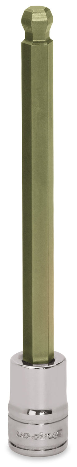 Destornillador de vaso hexagonal de bola larga SAE de 3/8" con accionamiento de 5/16"