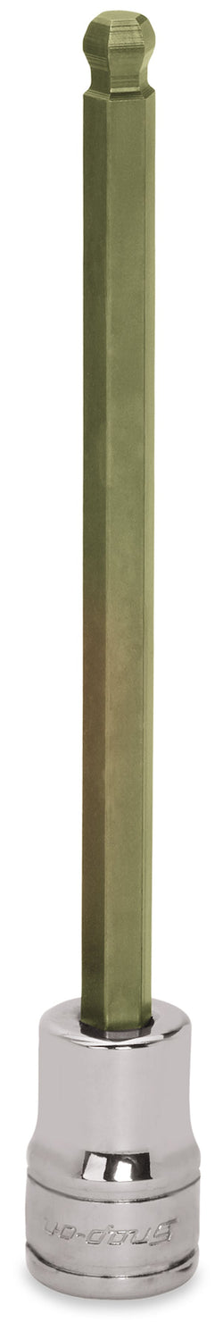 Destornillador de vaso hexagonal de bola larga SAE de 3/8" con accionamiento de 1/4"