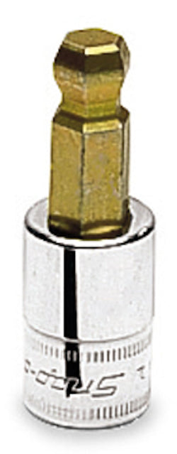 Destornillador de vaso hexagonal con bola estándar de 10 mm, métrico, con accionamiento de 3/8"