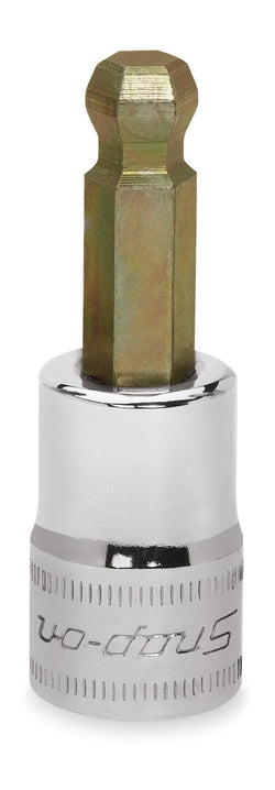 Destornillador de vaso hexagonal con bola estándar de 8 mm, métrico, con accionamiento de 3/8"