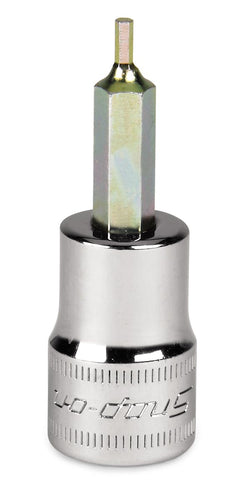 Destornillador de vaso con punta hexagonal estándar de 2 mm, métrico, con accionamiento de 3/8"