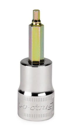 Destornillador de vaso con punta hexagonal estándar de 3 mm, métrico, con accionamiento de 3/8"