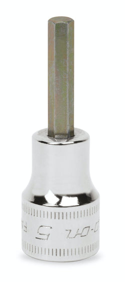 Destornillador de vaso con punta hexagonal estándar de 5 mm, métrico, con accionamiento de 3/8"