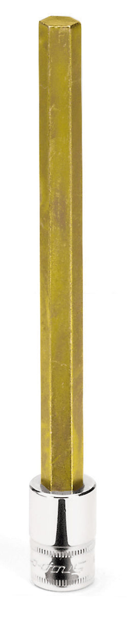 Destornillador de vaso hexagonal extralargo de 10 mm, métrico, con accionamiento de 3/8"