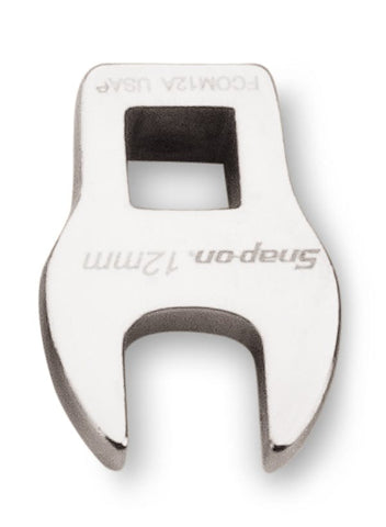 Llave de pata de gallo de boca de 12 mm, métrica, con accionamiento de 3/8"