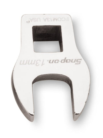Llave de pata de gallo de boca abierta, métrica, de 13 mm, con accionamiento de 3/8"