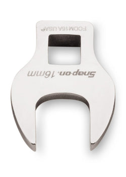 Llave de pata de gallo de boca abierta, métrica, de 16 mm, con accionamiento de 3/8"