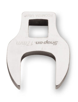 Llave de pata de gallo de boca abierta, métrica, de 17 mm, con accionamiento de 3/8"