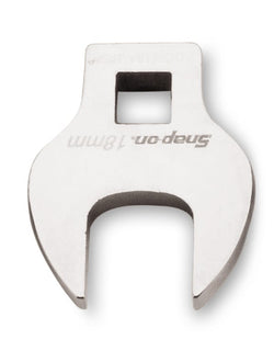 Llave de pata de gallo de boca abierta, métrica, de 18 mm, con accionamiento de 3/8"