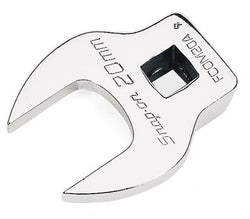 Llave de pata de gallo de boca abierta, métrica, de 20 mm, con accionamiento de 3/8"