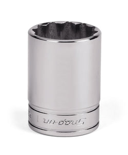 Dado semiprofundo Flank Drive® de 1" SAE de 12 puntas con cuadro de 3/8"
