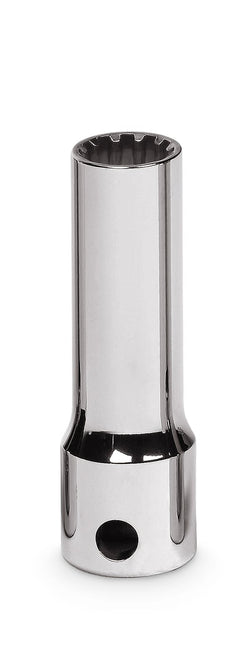 Dado estriado profundo hexagonal de 3/8" SAE n.° 12 con cuadro de 3/8"