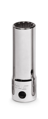 Dado estriado profundo hexagonal de 7/16", SAE n.° 14 con cuadro de 3/8"