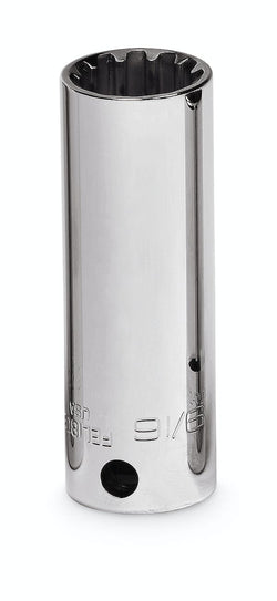 Dado estriado profundo hexagonal de 9/16", SAE n.° 18 con cuadro de 3/8"