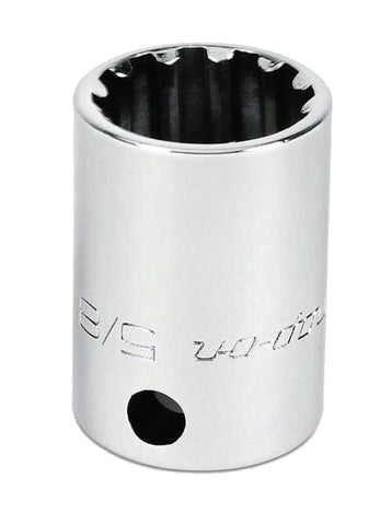 Dado con ranura superficial, hexagonal de 5/8", SAE n.° 20 con cuadro de 3/8"