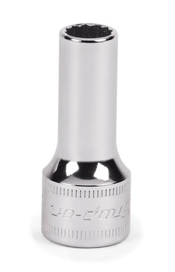 Dado semiprofundo Flank Drive® de 8 mm, métrico, de 12 puntas y con cuadro de 3/8"