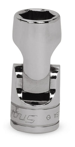 Dado universal poco profundo Flank Drive® de 7/16" SAE de 6 puntos con cuadro de 3/8"
