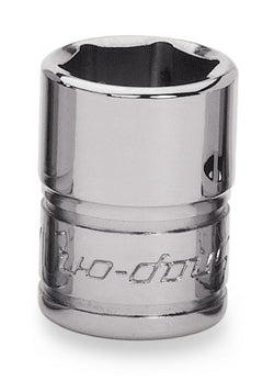 Dado plano SAE Flank Drive® de 1/2" y 6 puntas con cuadro de 3/8"