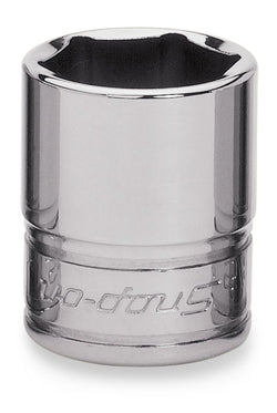 Dado plano Flank Drive® de 11/16" SAE de 6 puntas con cuadro de 3/8"