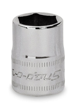 Dado plano Flank Drive® de 12 mm, métrico, de 6 puntas y con cuadro de 3/8"