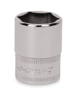 Dado plano Flank Drive® de 16 mm, métrico, de 6 puntas y con cuadro de 3/8"