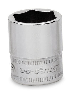 Dado plano Flank Drive® de 18 mm, métrico, de 6 puntas y con cuadro de 3/8"