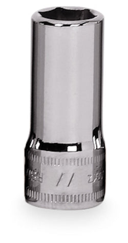 Dado semiprofundo Flank Drive® de 11 mm, métrico, de 6 puntas y con cuadro de 3/8"