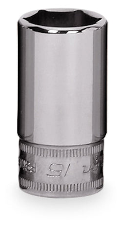 Dado semiprofundo Flank Drive® de 16 mm, métrico, de 6 puntas y con cuadro de 3/8"