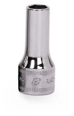 Dado semiprofundo Flank Drive® de 8 mm, métrico, de 6 puntas y con cuadro de 3/8"