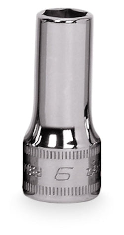 Dado semiprofundo Flank Drive® de 9 mm, métrico, de 6 puntas y con cuadro de 3/8"