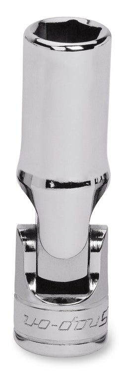 Dado universal profundo Flank Drive® de 7/16" SAE de 6 puntas con cuadro de 3/8"