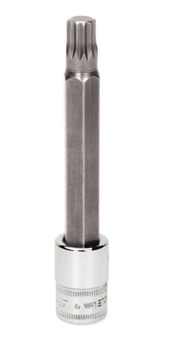 Destornillador de vaso largo con punta hexagonal triple cuadrada, métrico, con accionamiento de 3/8"