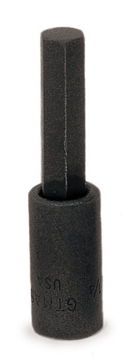 Destornillador de vaso hexagonal industrial estándar SAE de 1/4" con accionamiento de 1/4"