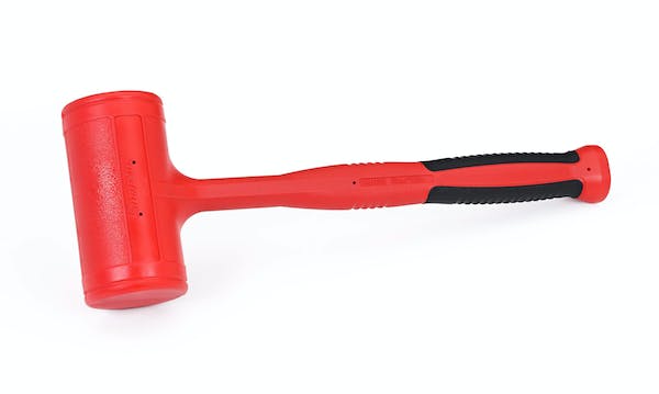 Pack De 2 Martillos De Golpe Muerto Con Cabeza De Latón De 2 Libras | Mango Naranja De Alta Visibilidad