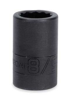 Dado de impacto poco profundo Flank Drive® de 5/8" SAE de 12 puntas con impulsión de 1/2"