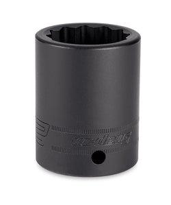 Dado de impacto poco profundo Flank Drive® de 27 mm, métrico, 12 puntas, con accionamiento de 1/2"
