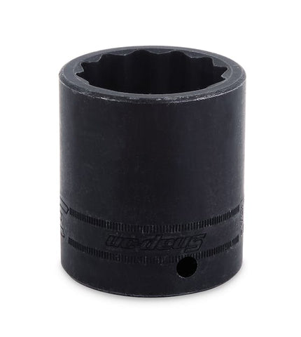 Dado de impacto poco profundo Flank Drive® de 32 mm, métrico, 12 puntas, con accionamiento de 1/2"