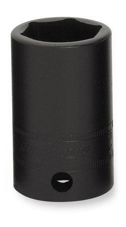 Dado de impacto semiprofundo Flank Drive® de 18 mm, métrico, de 6 puntas y con cuadro de 3/8"
