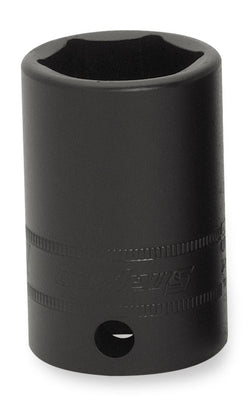 Dado de impacto semiprofundo Flank Drive® de 19 mm, métrico, de 6 puntas y con cuadro de 3/8"