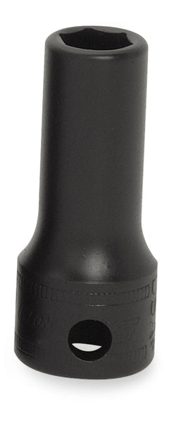 Dado de impacto semiprofundo Flank Drive® de 8 mm, métrico, de 6 puntas y con cuadro de 3/8"