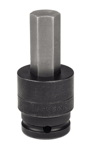 Destornillador de vaso con punta hexagonal de impacto de 3/4" SAE con impulsión de 1/2"
