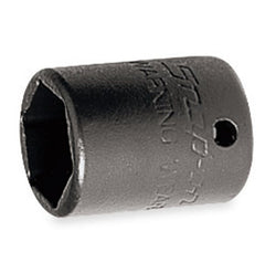 Dado de impacto poco profundo Flank Drive® de 1/2" SAE de 6 puntas con impulsión de 1/4"