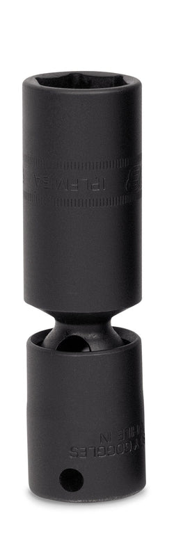 Dado de impacto giratorio profundo Flank Drive® de 18 mm, métrico, de 6 puntas y con cuadro de 3/8"