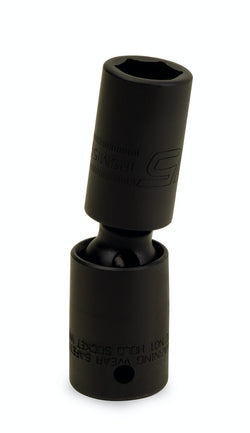 Dado de impacto giratorio semiprofundo Flank Drive® de 15 mm, métrico, de 6 puntas y con impulsión de 1/2"