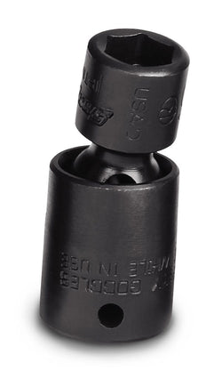 Dado de impacto giratorio poco profundo Flank Drive® de 5/16" SAE de 6 puntos con impulsión de 1/4"