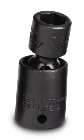 Dado de impacto giratorio poco profundo Flank Drive® de 5/16" SAE de 6 puntos con impulsión de 1/4"